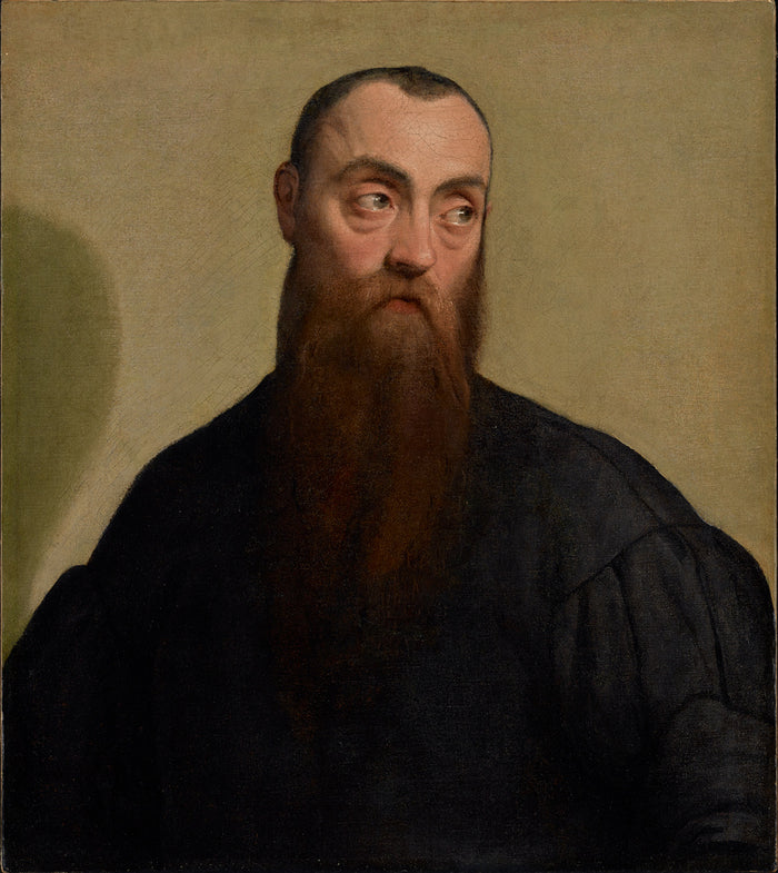 Jacopo Bassano:Portrait of a Bearded Man,16x12
