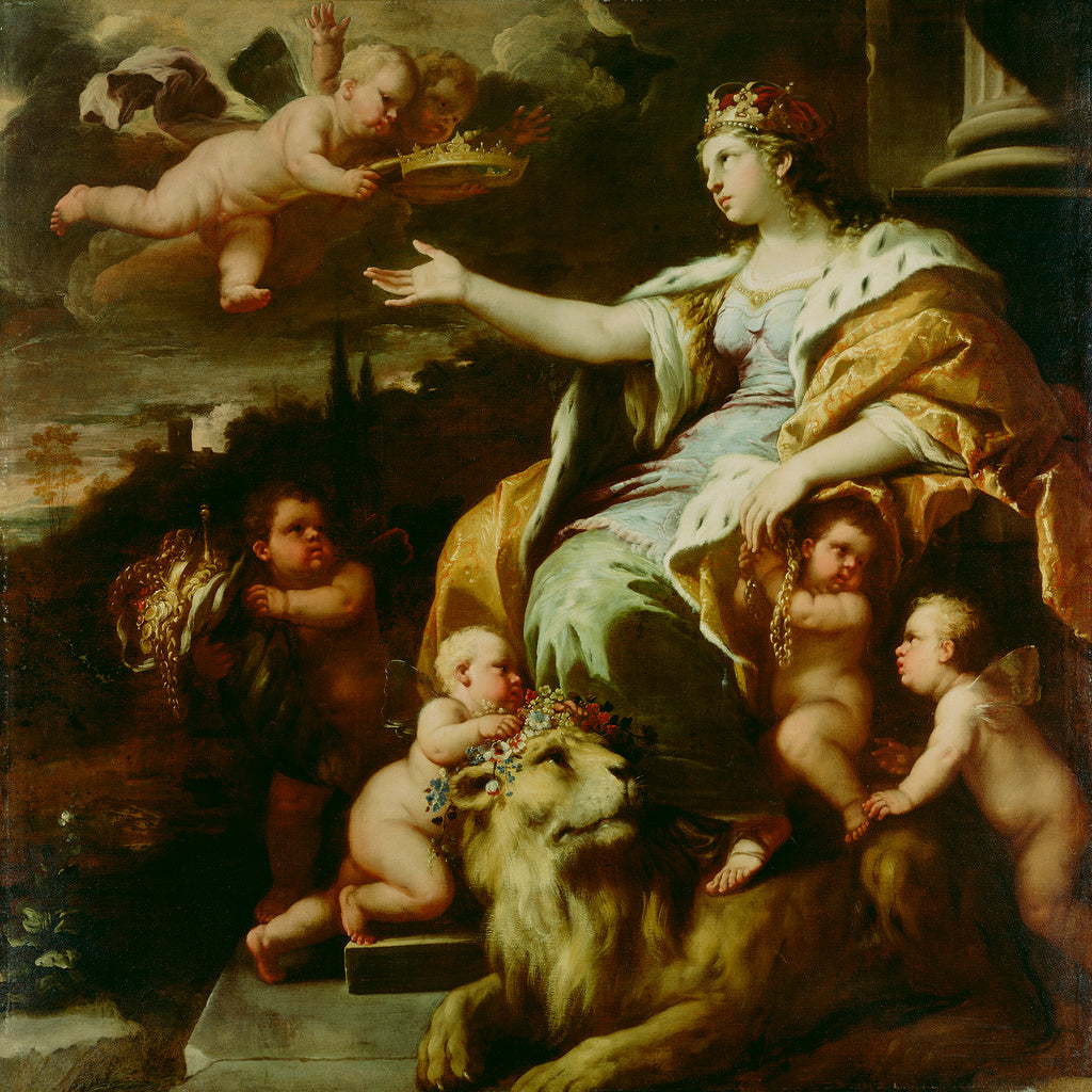 Luca Giordano , 1634 - 1705):Allegory of Magnanimity, Poster Print Wall Art