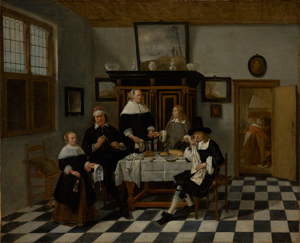 Quiringh Gerritsz. van BrekelenkamAttributed to:Family Group,16x12"(A3)Poster