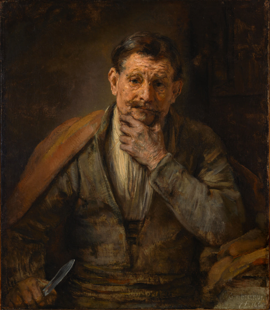 Rembrandt Harmensz. van Rijn:Saint Bartholomew, Poster Print Wall Art