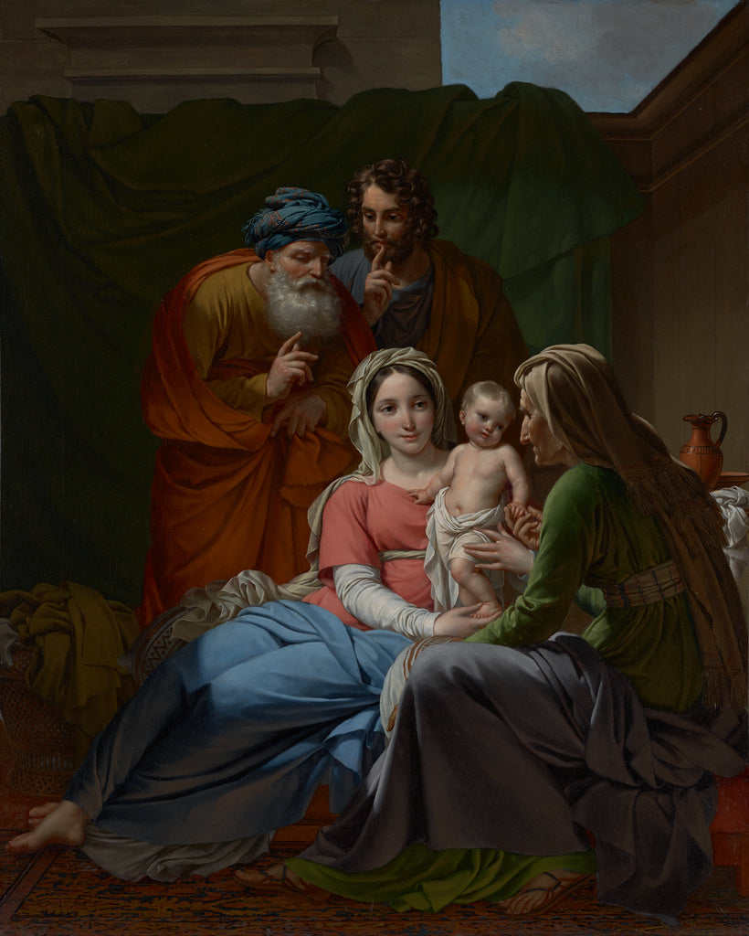Joseph Paelinck:The Holy Family, Poster Print Wall Art