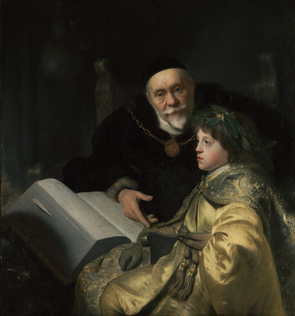Jan Lievens:Prince Charles Louis of the Palatinate with his , Poster Print Wall Art