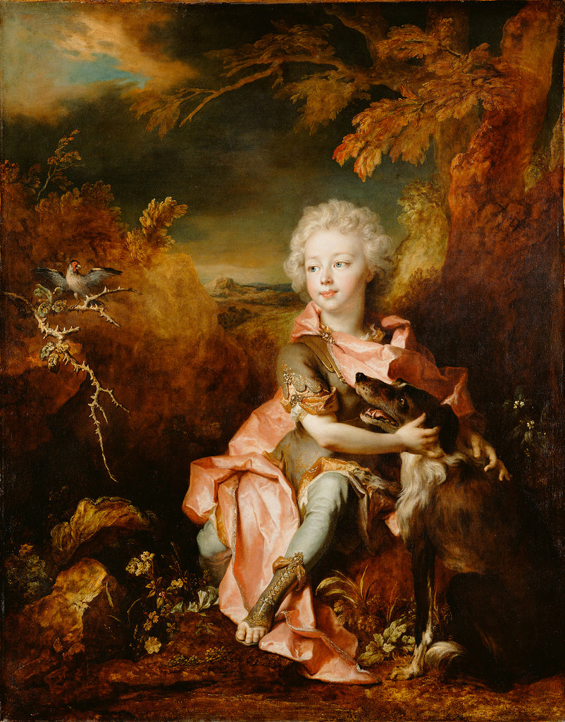 Nicolas de Largillierre:Portrait of a Boy in Fancy Dress, Poster Print Wall Art