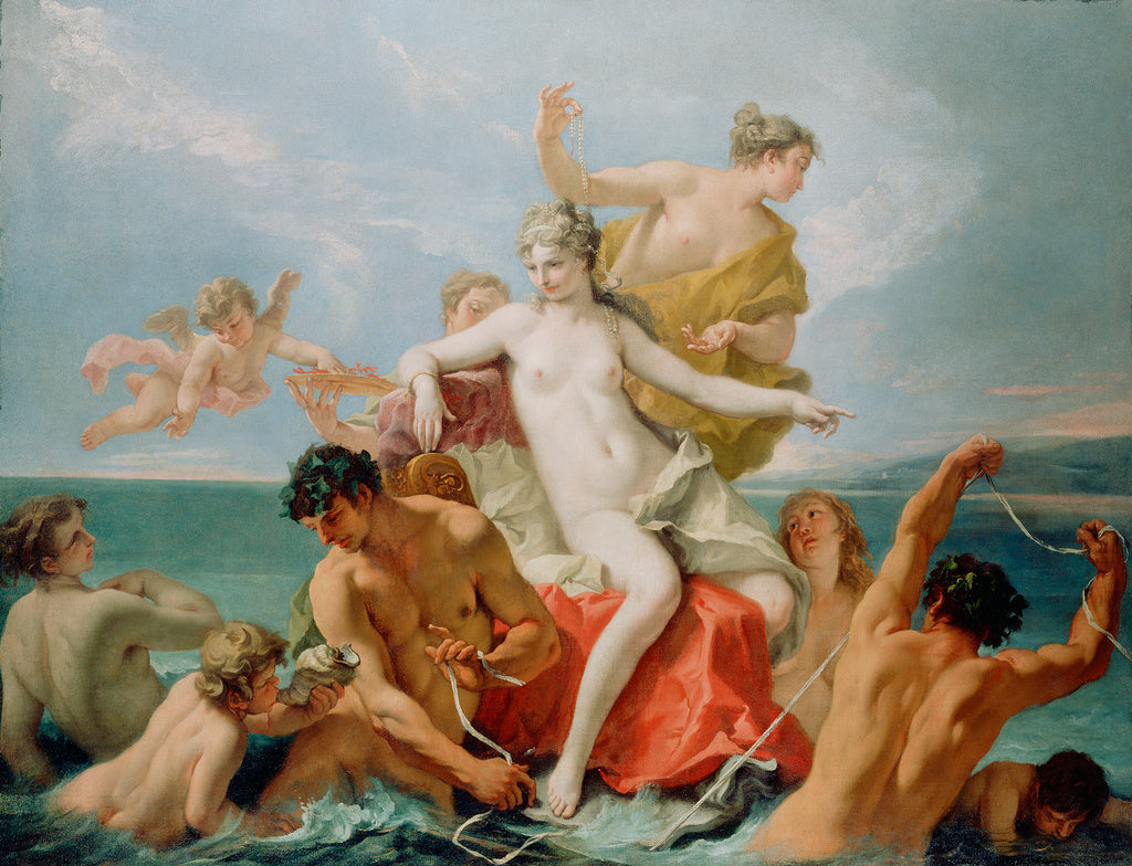 Sebastiano Ricci:Triumph of the Marine Venus, Poster Print Wall Art