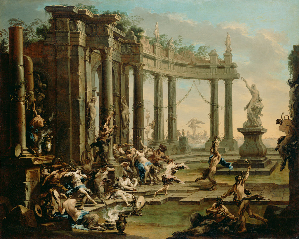 Alessandro Magnasco:Bacchanale, Poster Print Wall Art
