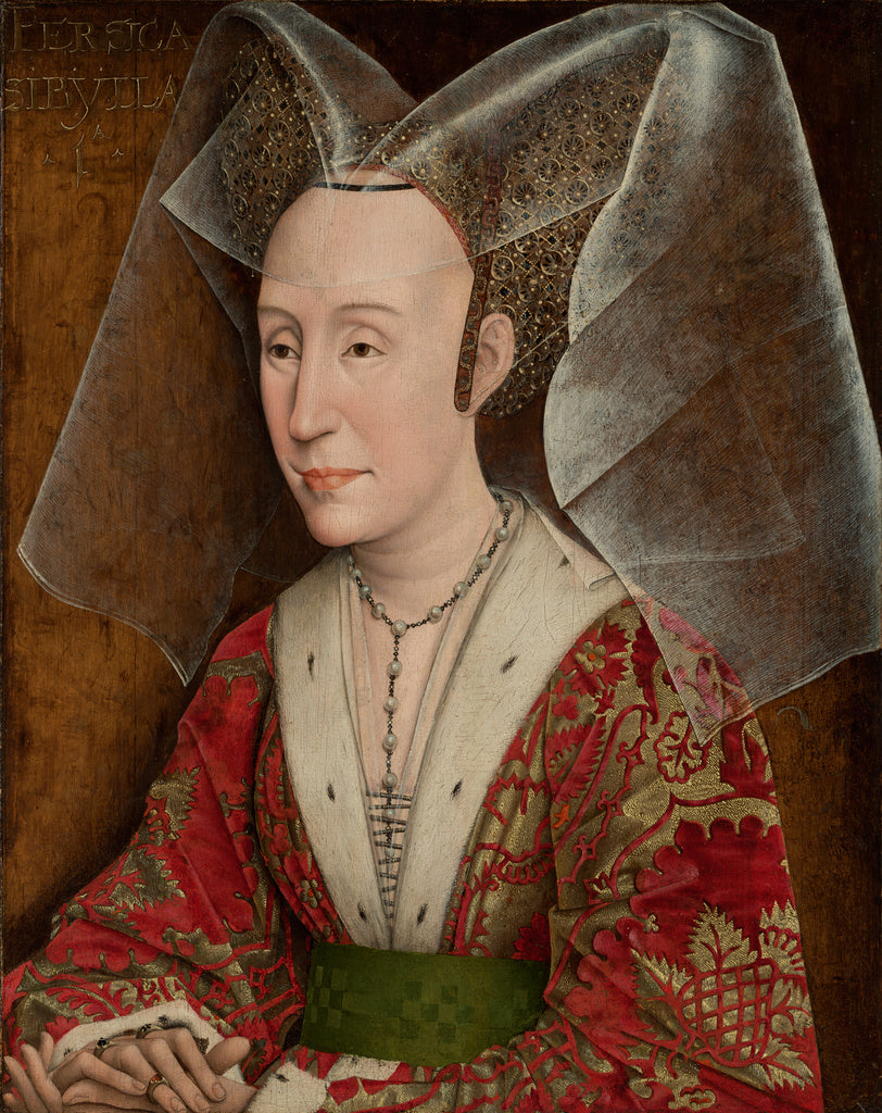Rogier van der WeydenWorkshop of:Portrait of Isabella of Por, Poster Print Wall Art
