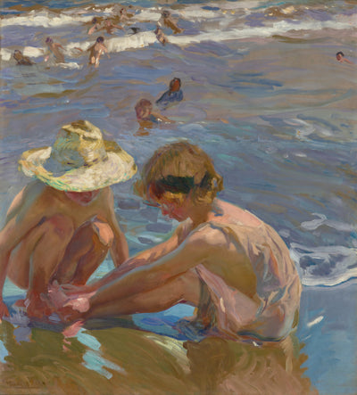 Joaquín Sorolla y Bastida:The Wounded Foot,16x12"(A3)Poster