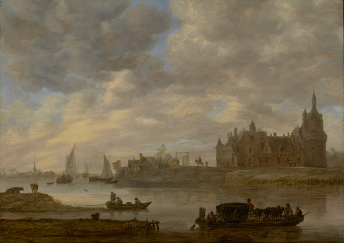Jan van Goyen:View of Duurstede Castle at Wijk bij Duurstede,16x12