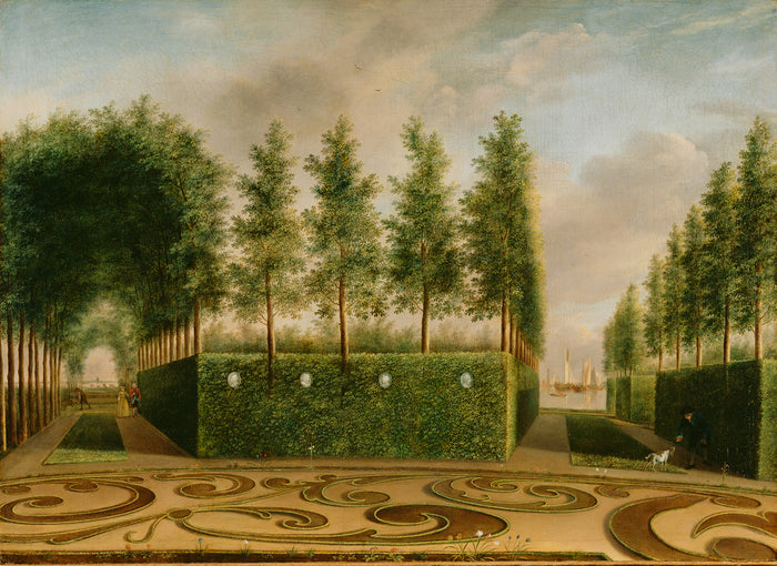 Johannes Janson:A Formal Garden,16x12