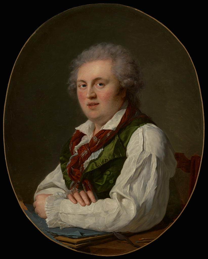 François-Xavier Fabre:Portrait of Laurent-Nicolas de Jouber, Poster Print Wall Art