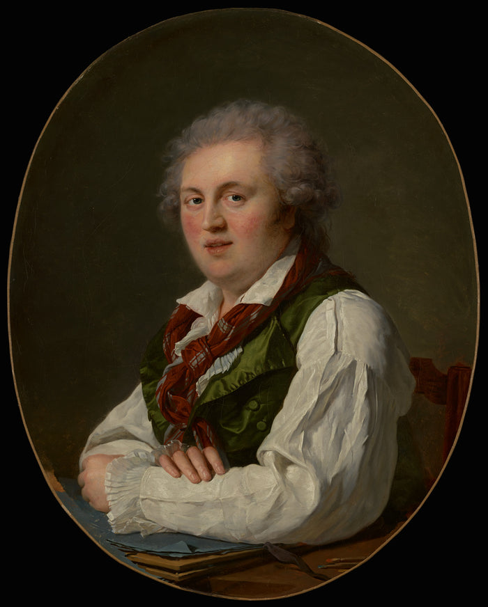 François-Xavier Fabre:Portrait of Laurent-Nicolas de Jouber,16x12