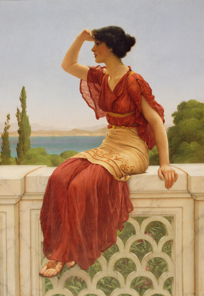 John William Godward:The Signal, Poster Print Wall Art