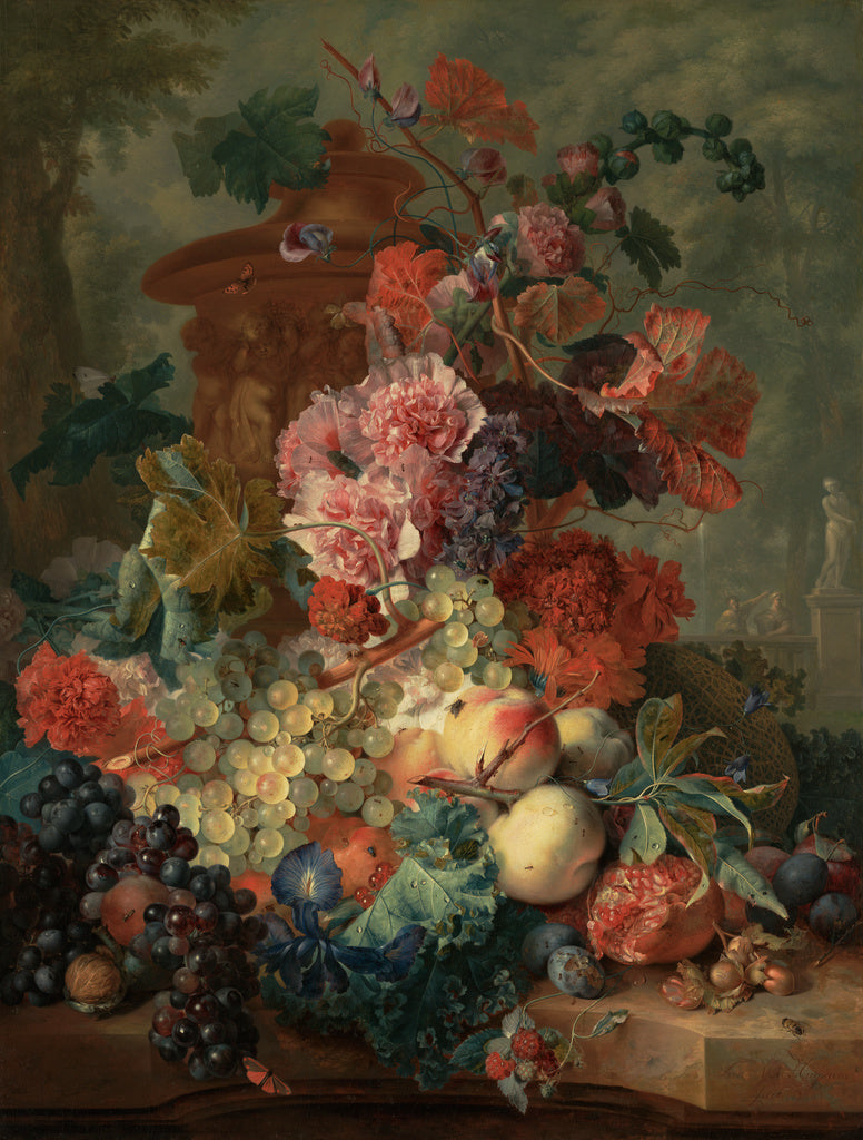 Jan van Huysum:Fruit Piece, Poster Print Wall Art