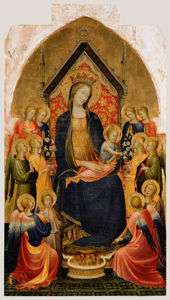 Gherardo Starnina  , about 1360 - before 1413):Madonna and C, Poster Print Wall Art