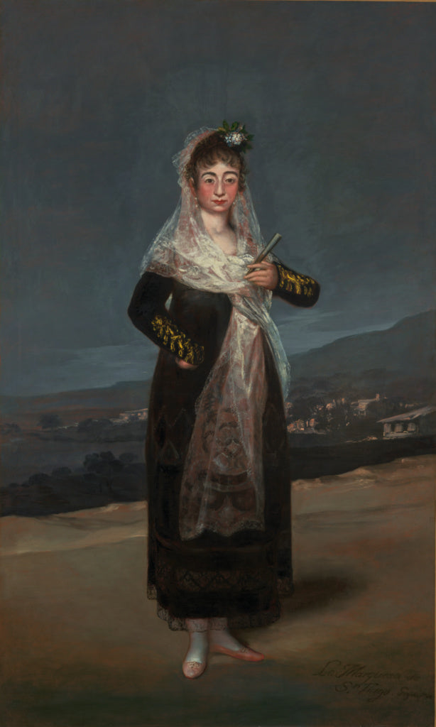 Francisco José de Goya y Lucientes :Portrait of the Marques, Poster Print Wall Art