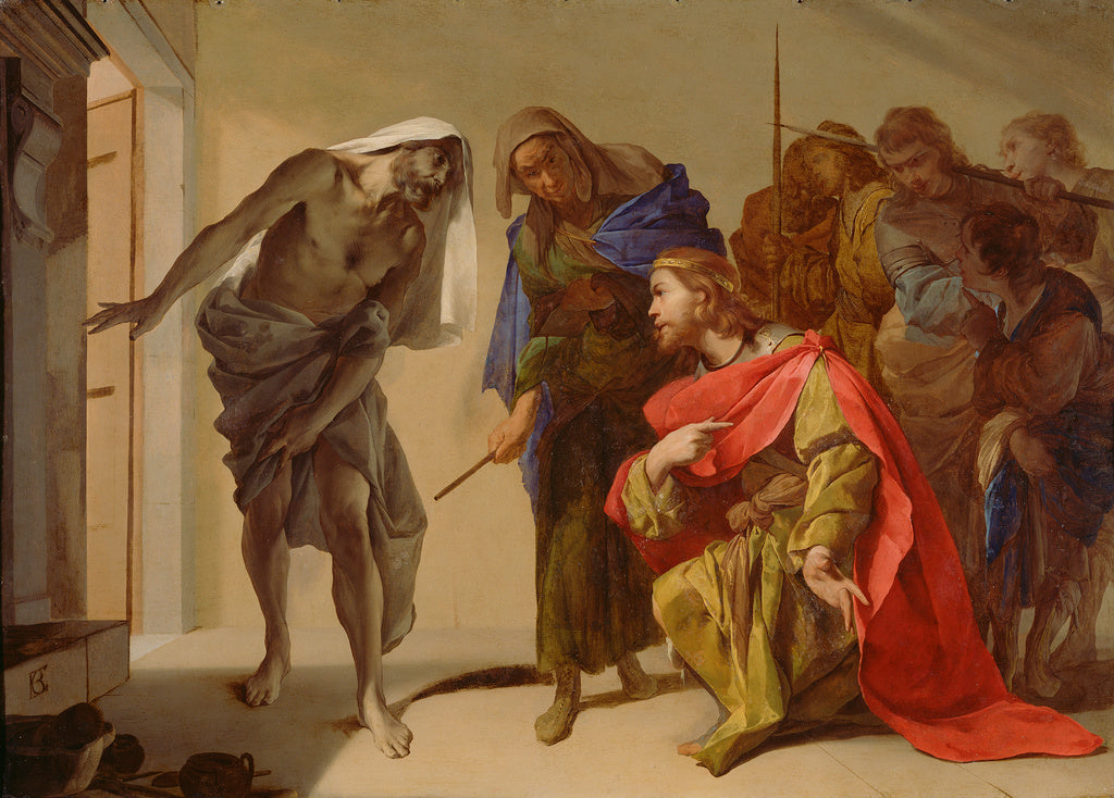 Bernardo Cavallino , 1616 - 1656):The Shade of Samuel Invoke, Poster Print Wall Art