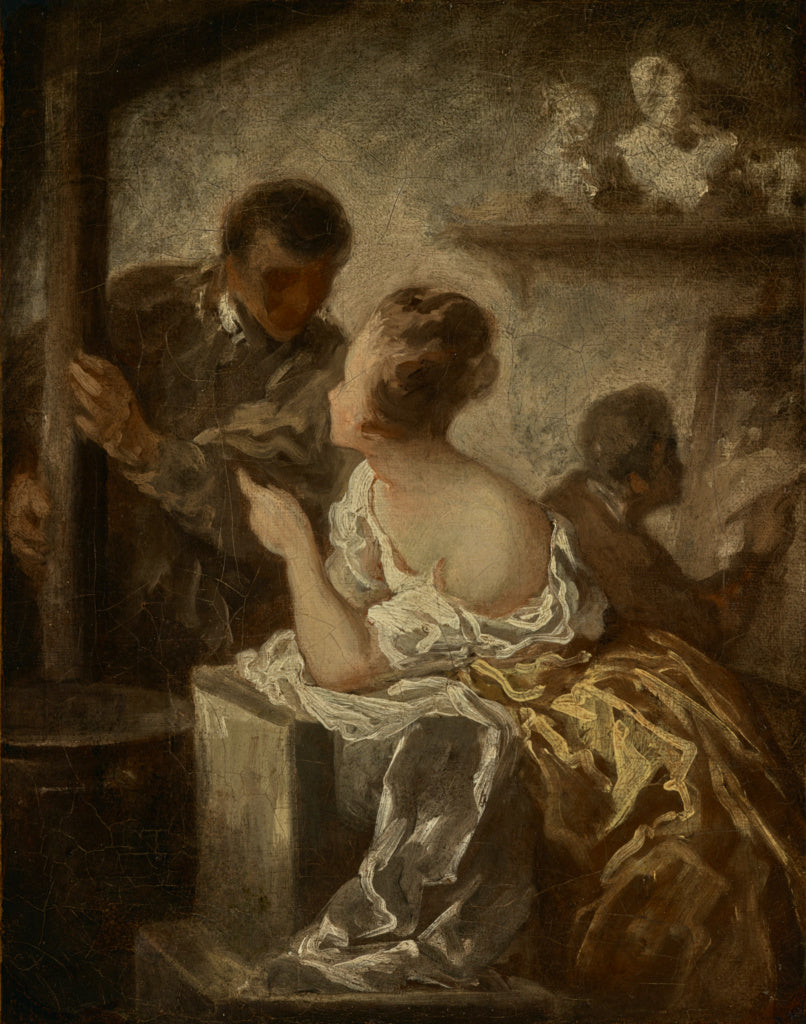 Honoré Daumier:The Studio, Poster Print Wall Art
