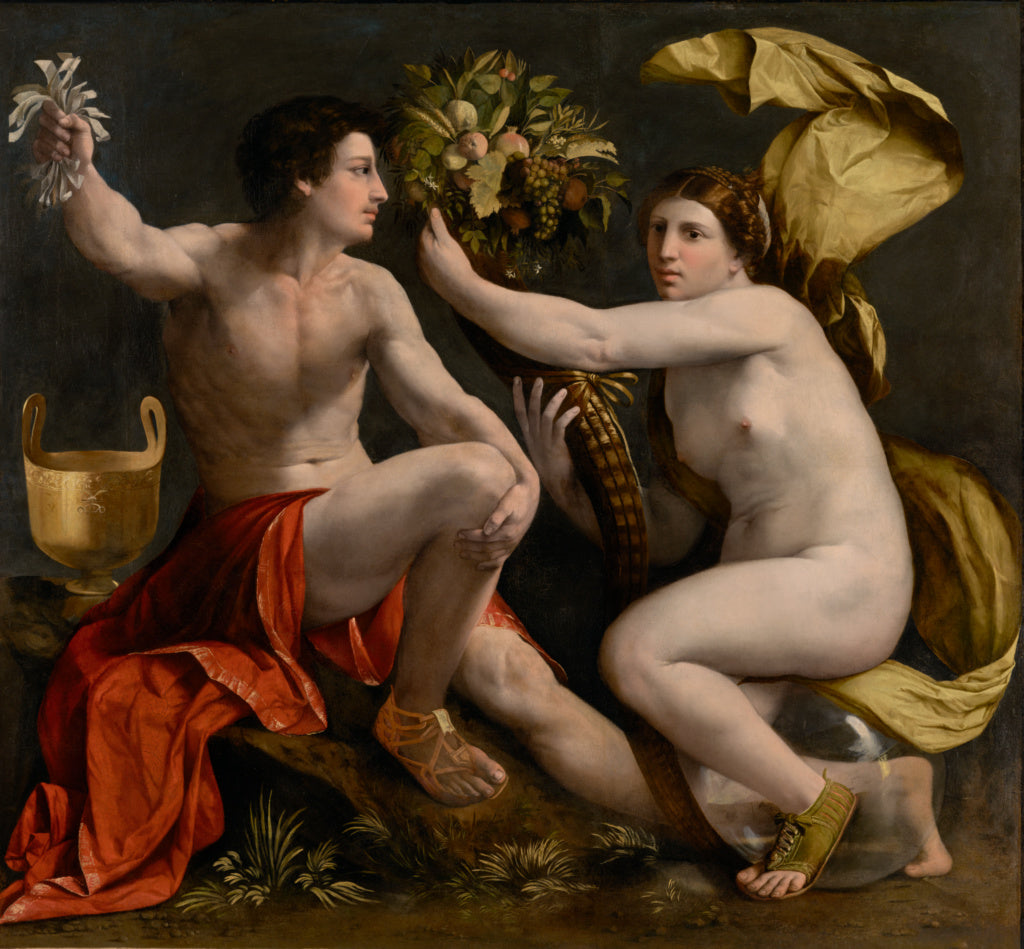 Dosso Dossi  , about 1490 - 1542):Allegory of Fortune, Poster Print Wall Art
