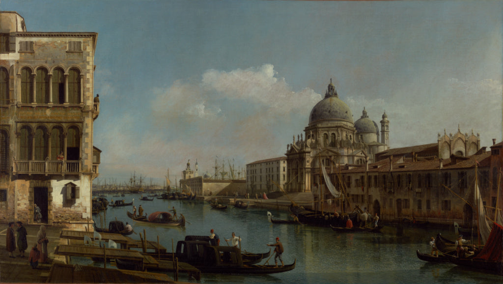 Bernardo Bellotto:View of the Grand Canal: Santa Maria della, Poster Print Wall Art