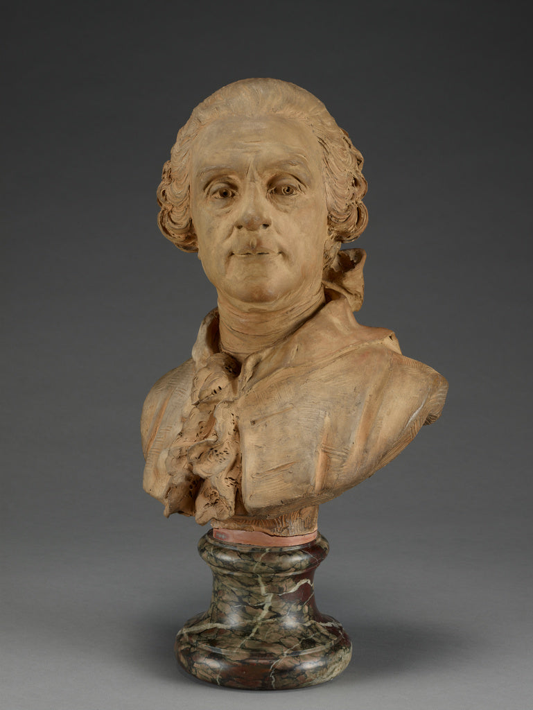 Unknown maker, French:Bust of a Man, Poster Print Wall Art