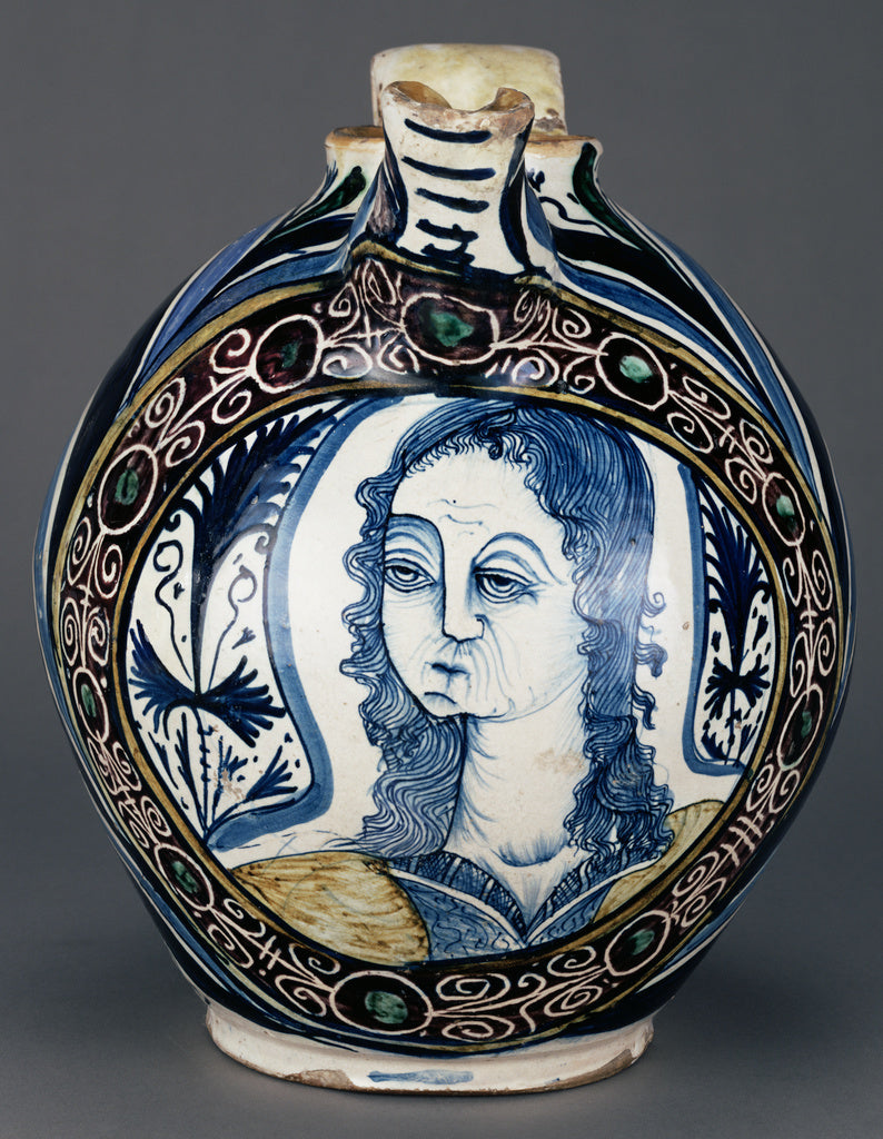 Unknown:Jug with Bust Medallion, Poster Print Wall Art