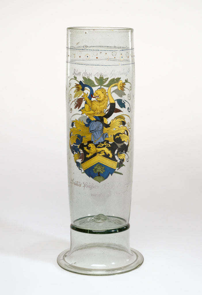 Unknown:Beaker with the Arms of Puchner (Stangenglas), Poster Print Wall Art