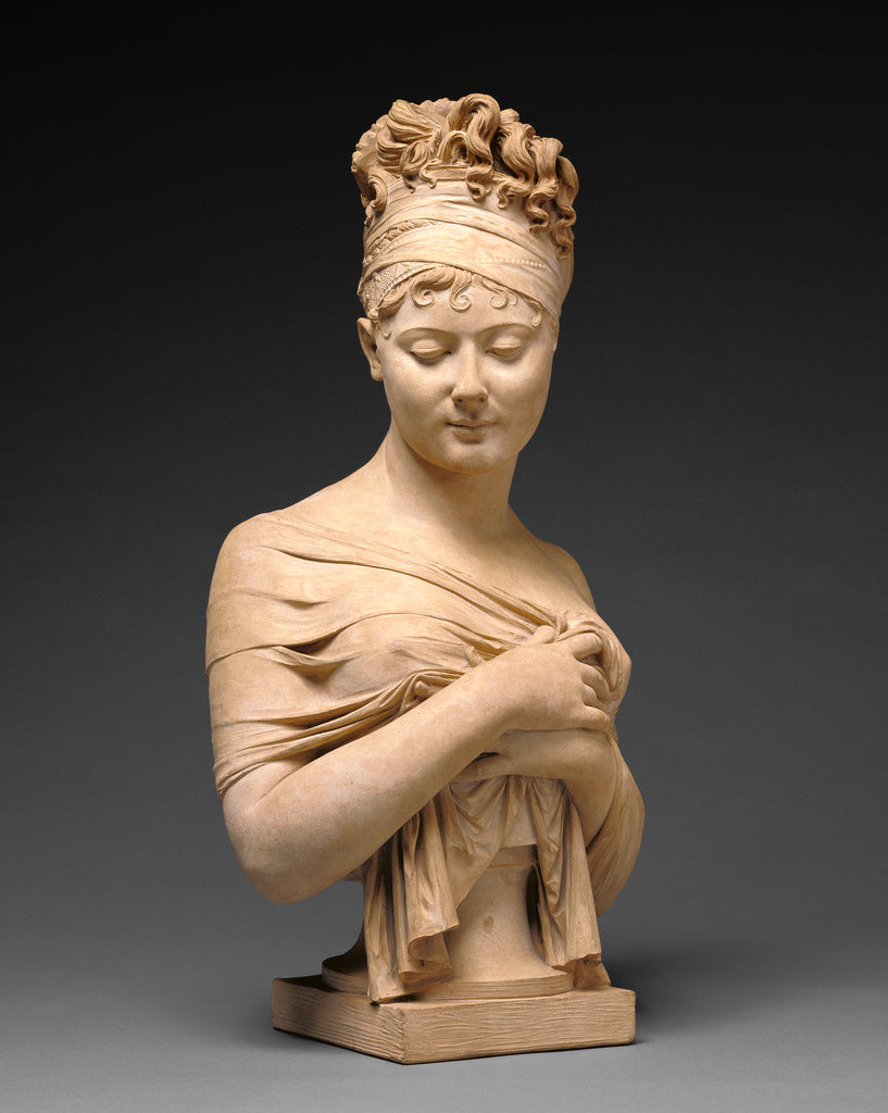 Joseph Chinard:Bust of Juliette Récamier (1777 - 1849), Poster Print Wall Art