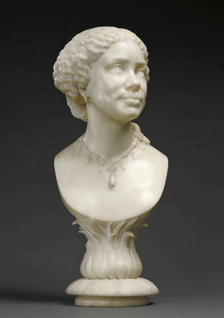 Henry Weekes:Bust of an African Woman, Poster Print Wall Art