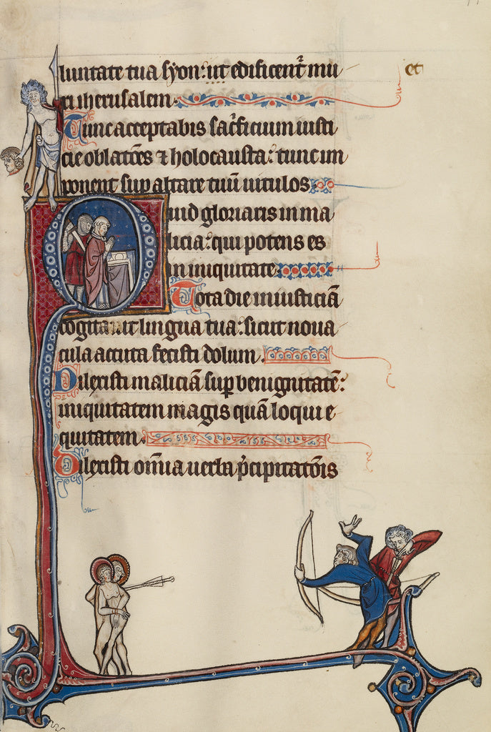 Bute Master:Initial Q: A Priest Stabbed by a Soldier, Poster Print Wall Art