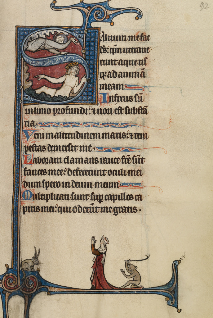 Bute Master:Initial S: The Lord Appearing to David in the Wa, Poster Print Wall Art