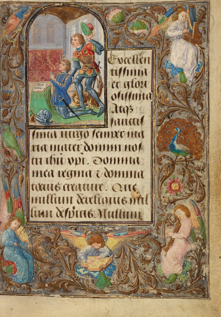 Vienna Master of Mary of Burgundy and workshop:Prayer Book o, Poster Print Wall Art