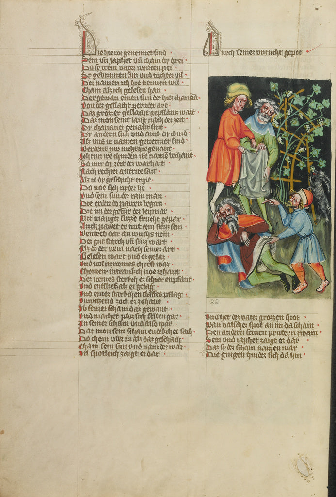 Rudolf von EmsUnknown:The Drunkenness of Noah, Poster Print Wall Art