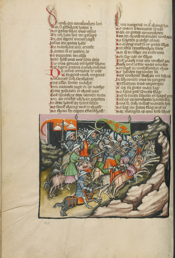 Rudolf von EmsUnknown:The Departure for the Battle near Gide, Poster Print Wall Art
