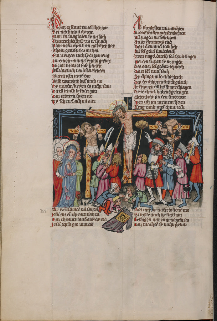 Brother PhilippUnknown:The Crucifixion with Longinus, Poster Print Wall Art