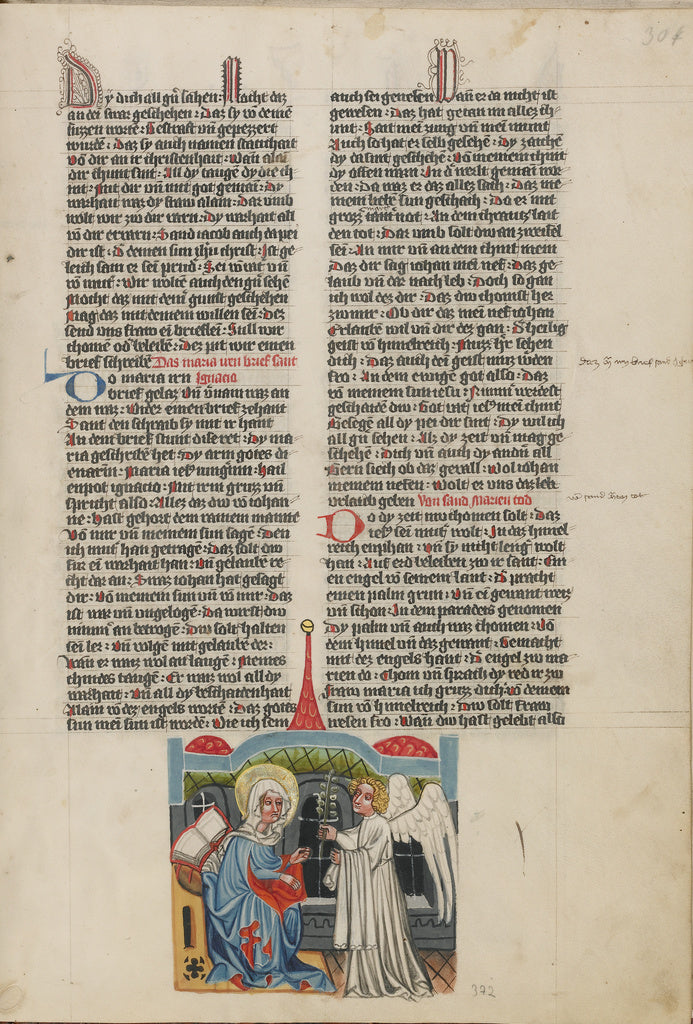 Brother PhilippUnknown:The Annunciation of the Virgin's Deat, Poster Print Wall Art