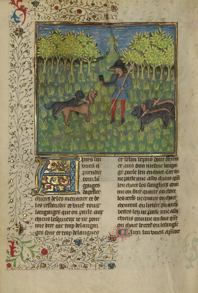 Unknown:A Hunter Training Dogs to Respond to the Call of the,16x12
