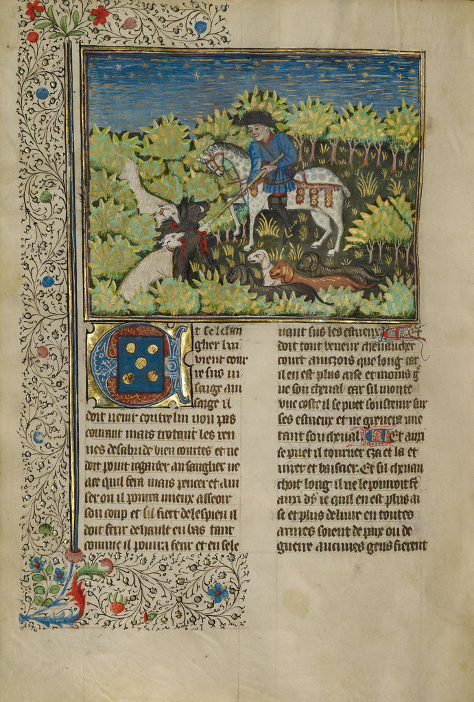Unknown:A Hunter and Dogs Killing a Wild Boar,16x12
