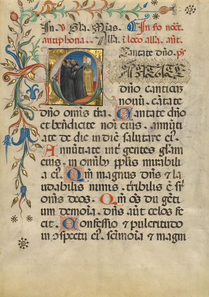 Unknown:Leaf from a Noted Breviary (Fol. 151),16x12"(A3)Poster