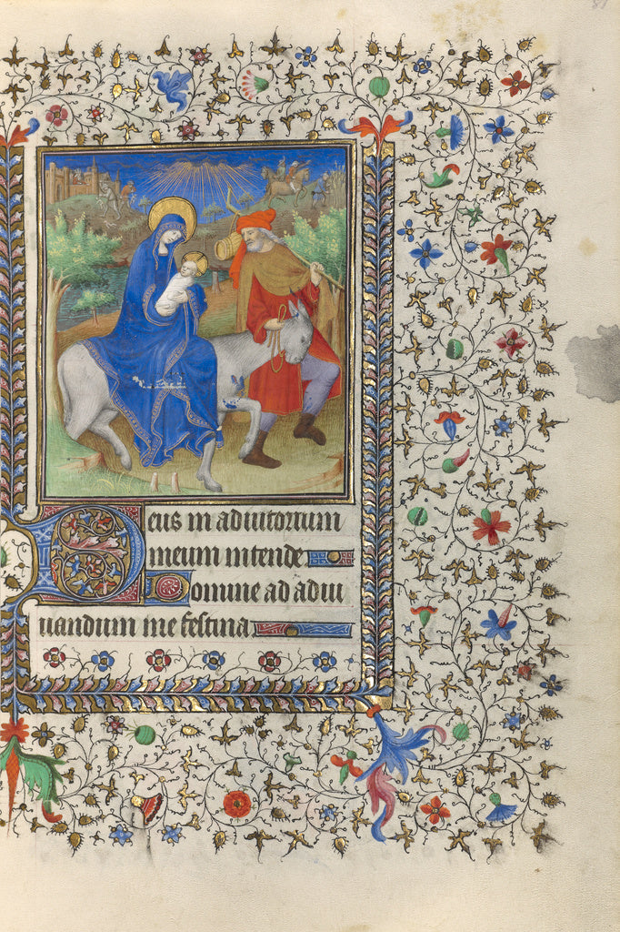Boucicaut Master and Workshop:The Flight into Egypt, Poster Print Wall Art