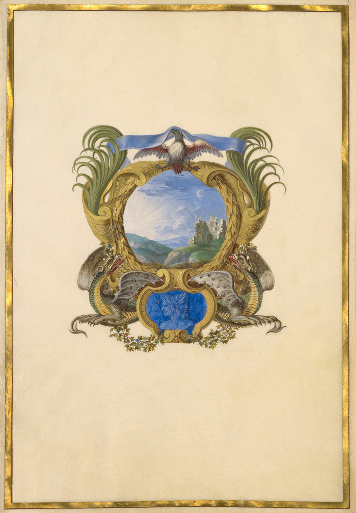 Jacques Bailly:Emblem for Louis XIV (Fol. 9), Poster Print Wall Art