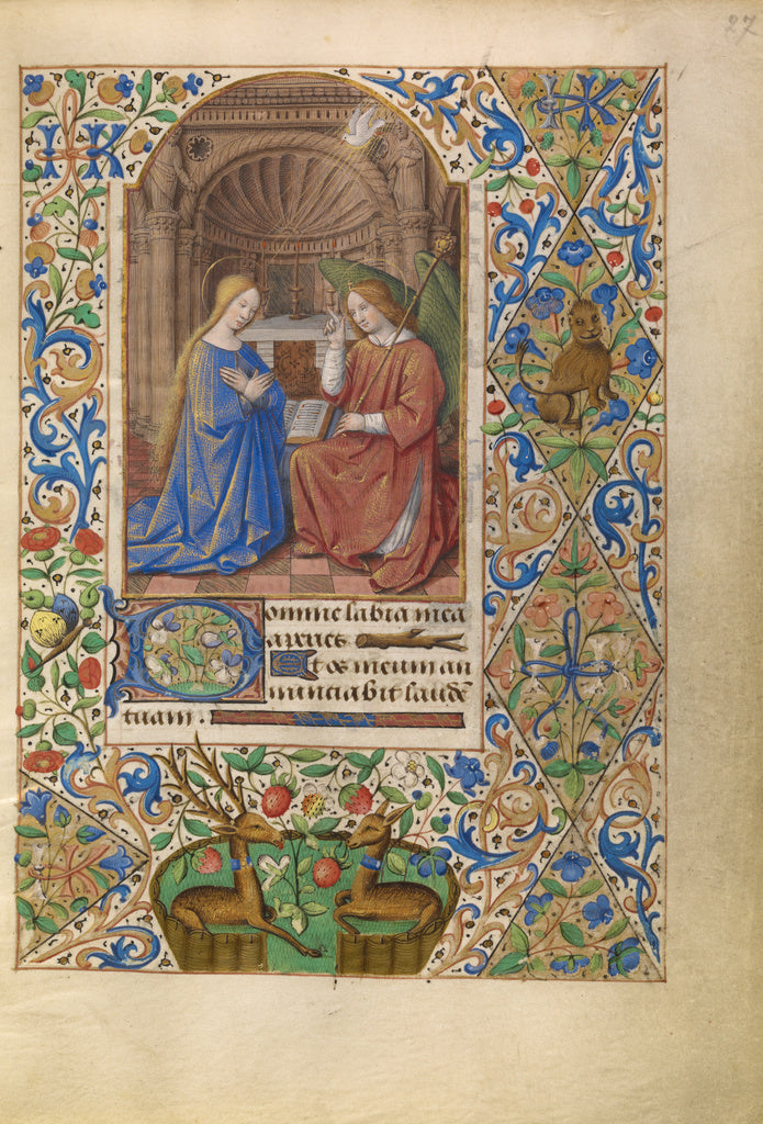 Jean Bourdichon:Katherine Hours, Poster Print Wall Art