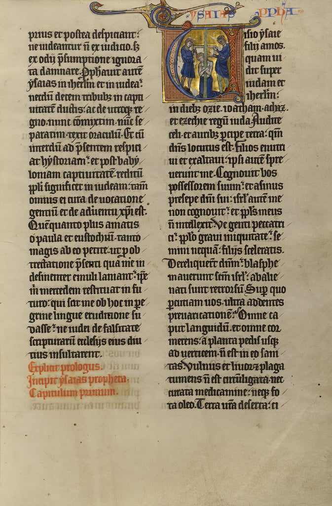 Unknown:Initial V: Isaiah Being Sawn in Two, Poster Print Wall Art