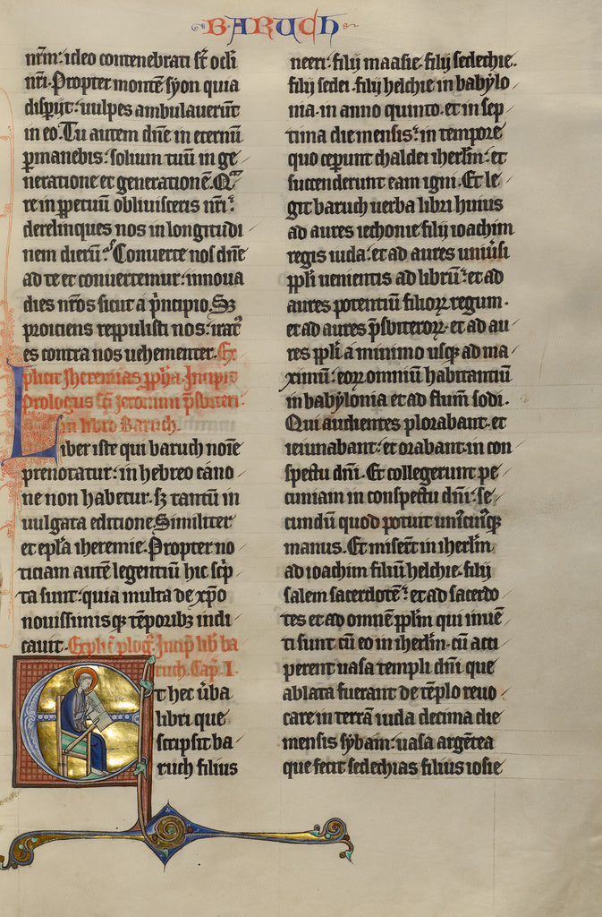 Unknown:Initial E: Baruch, Poster Print Wall Art