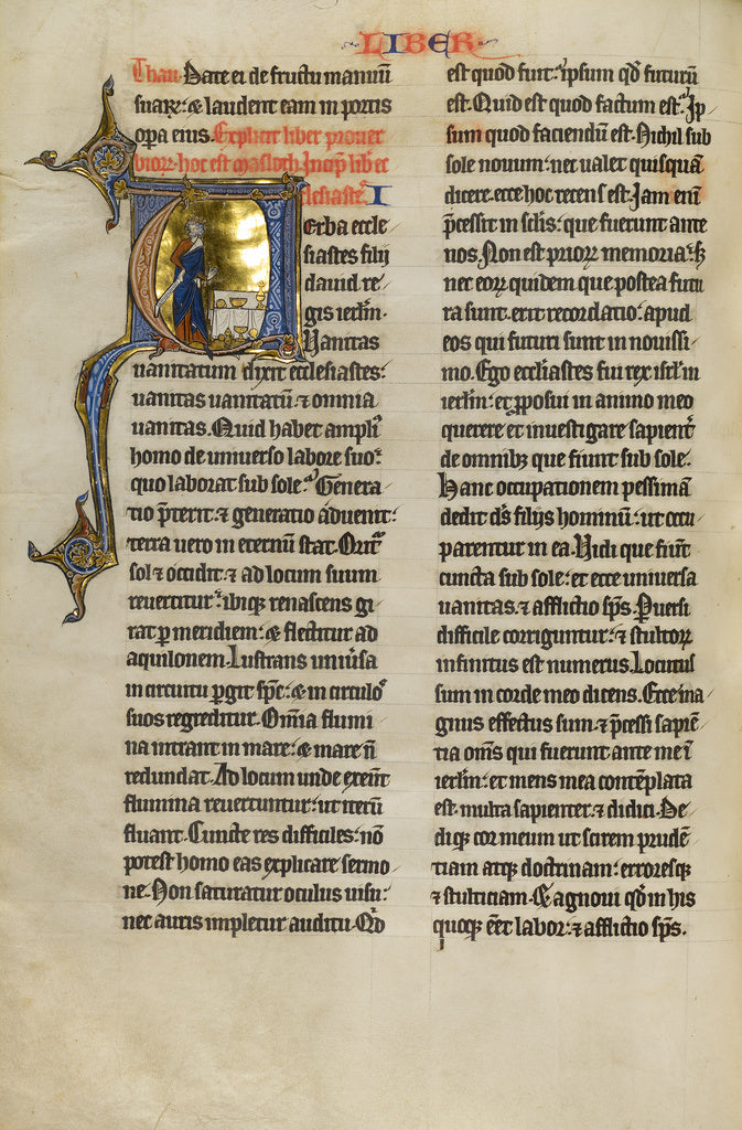 Unknown:Initial V: Solomon Rejecting Earthly Treasures, Poster Print Wall Art