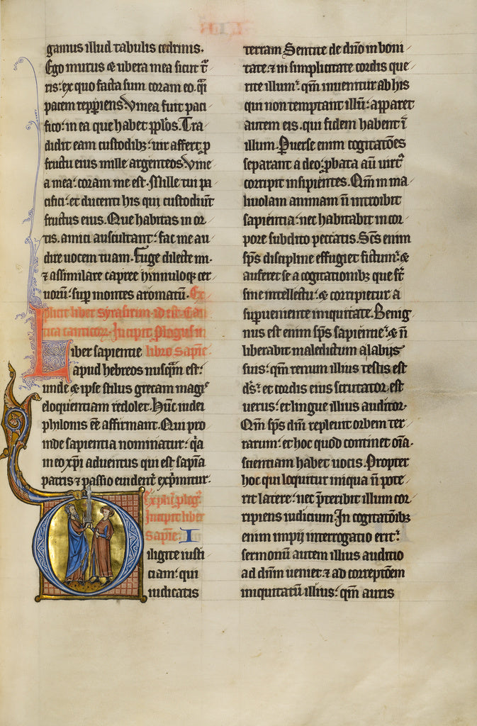 Unknown:Initial D: Solomon Giving a Sword to a Young Man, Poster Print Wall Art