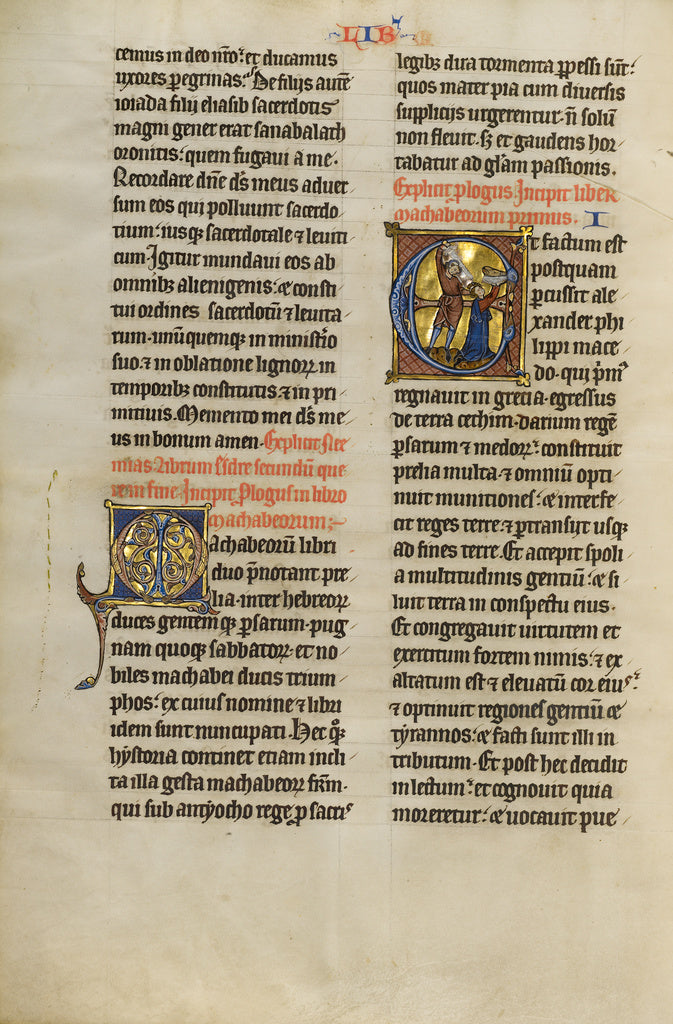 Unknown:Initial E: Mattathias Killing Jews, Poster Print Wall Art