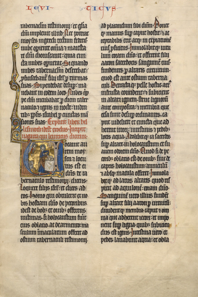 Unknown:Initial V: Moses Sacrificing a Lamb, Poster Print Wall Art