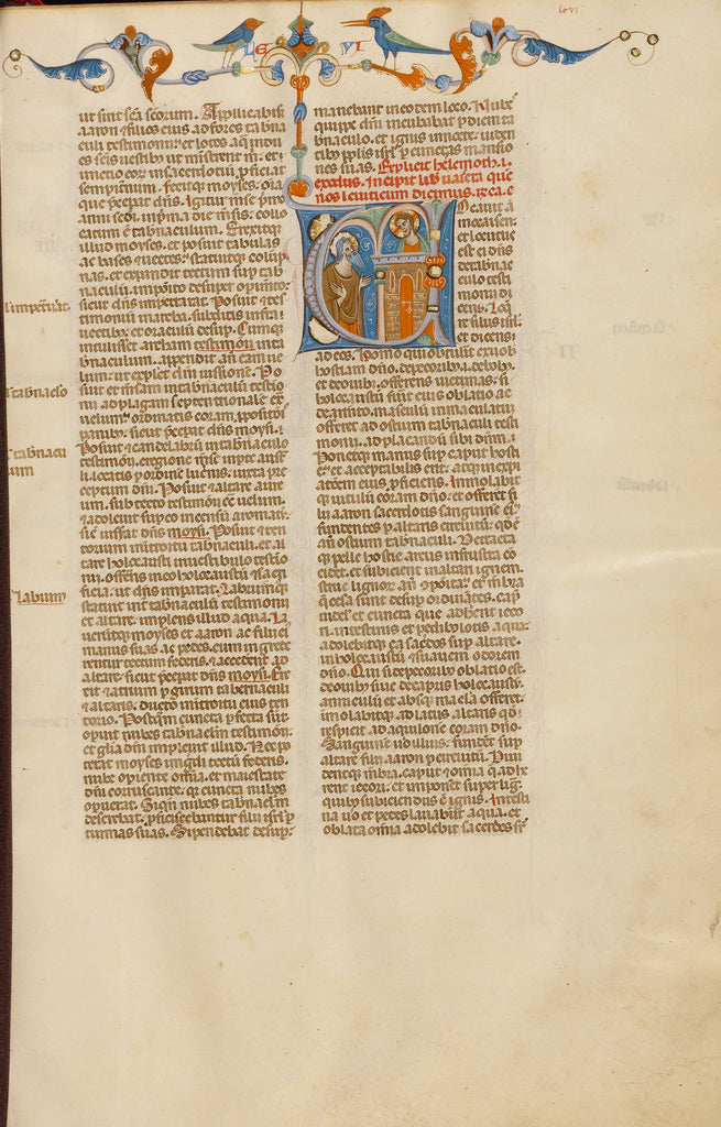Unknown:Initial V: God Speaking to Moses from a Tower, Poster Print Wall Art