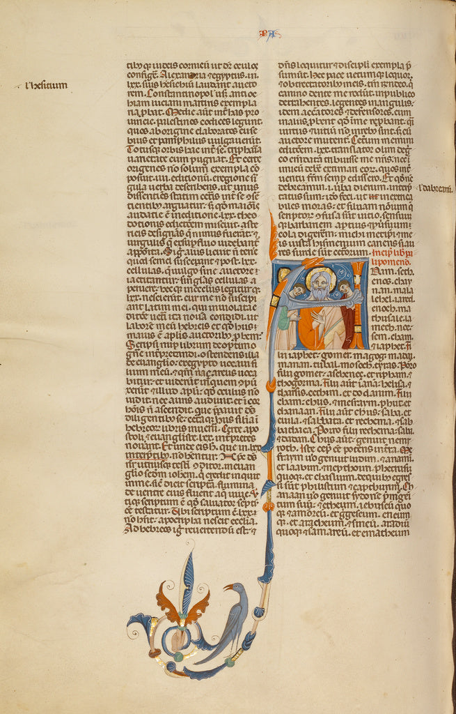 Unknown:Initial A: Three Patriarchs, Poster Print Wall Art