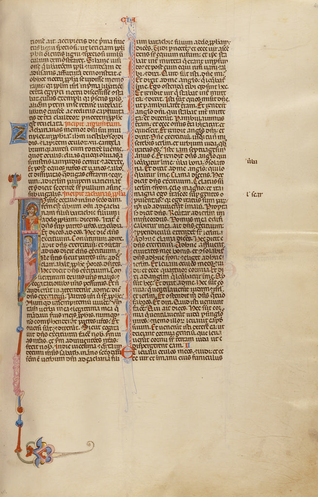 Unknown:Initial I: Zechariah in the Temple, Poster Print Wall Art
